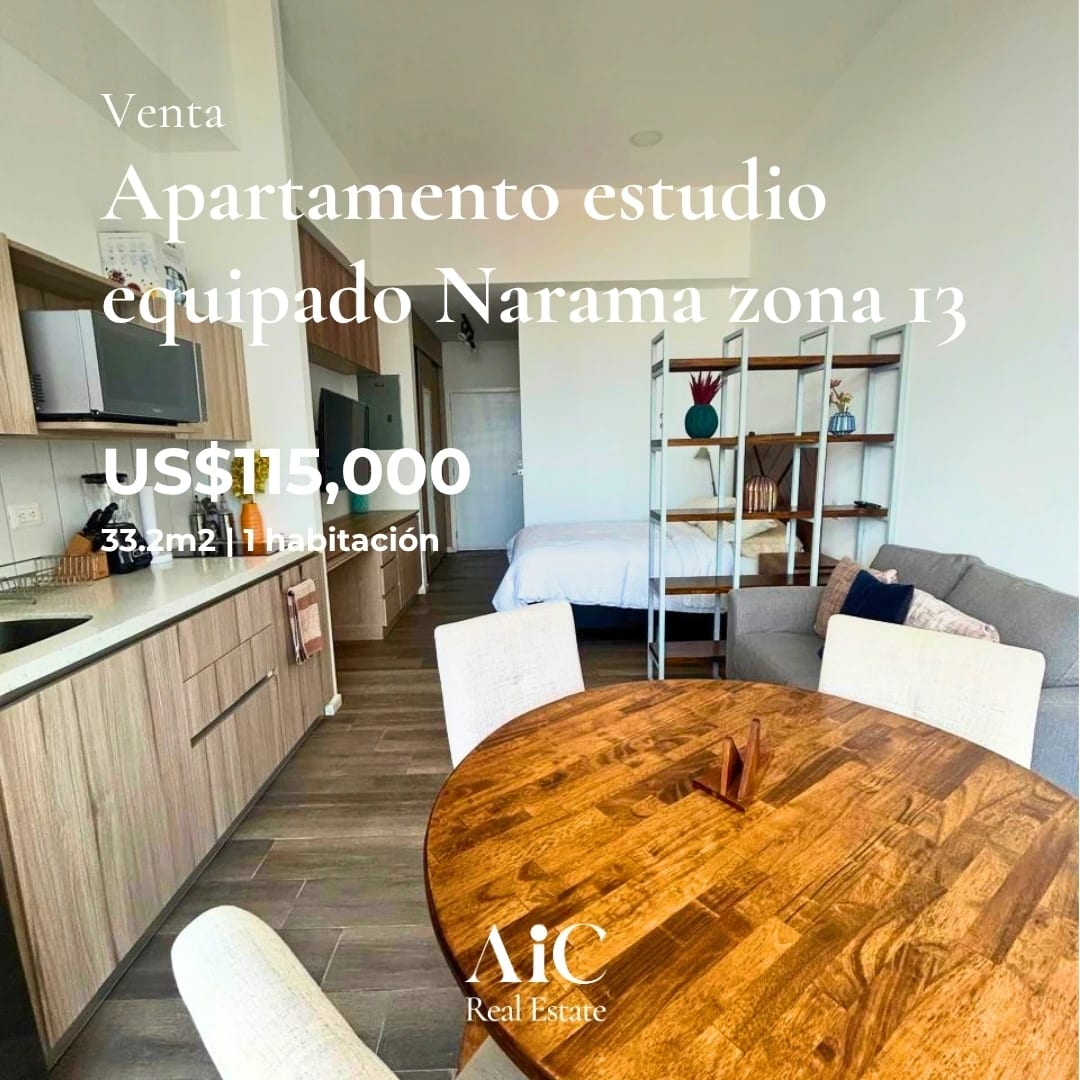 Apartamento Estudio en Venta Equipado 1 Habitación, Narama Zona 13 — Apartamento en Venta en Narama, Zona 13, Guatemala, Ciudad — foto 1 de 16
