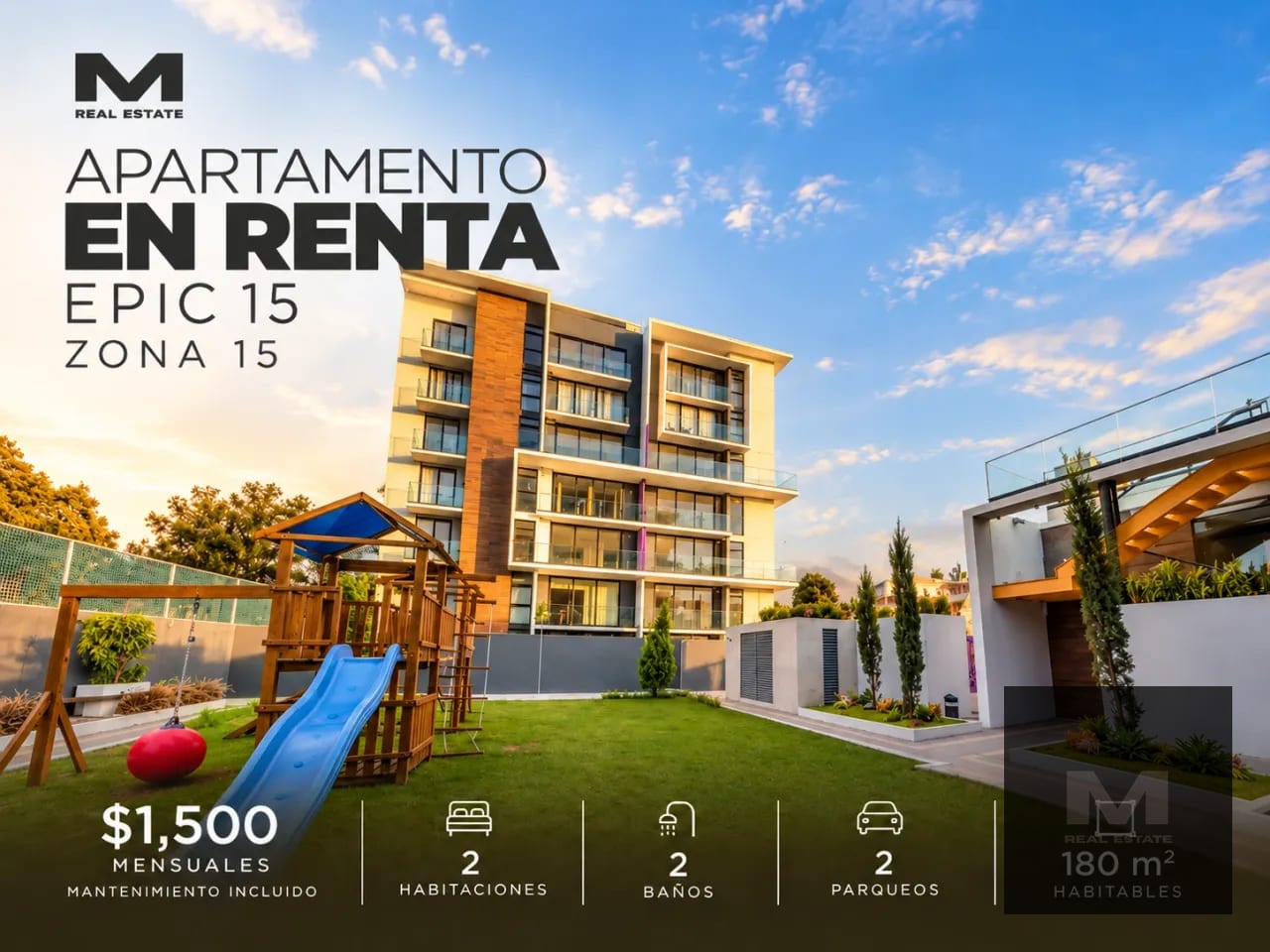 🏙️ Apartamento con Amplia Terraza en Renta Zona 15 (+1) — Apartamento en Alquiler en Epic15, Zona 15, Guatemala, Ciudad — foto 1 de 8
