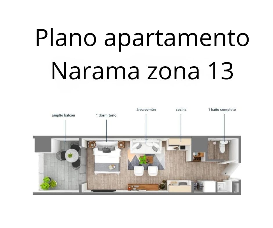 APARTAMENTO AMUEBLADO EN VENTA EDIFICIO NARAMA ZONA 13 — Apartamento en Venta en Narama, Zona 13, Guatemala, Ciudad — foto 15 de 17