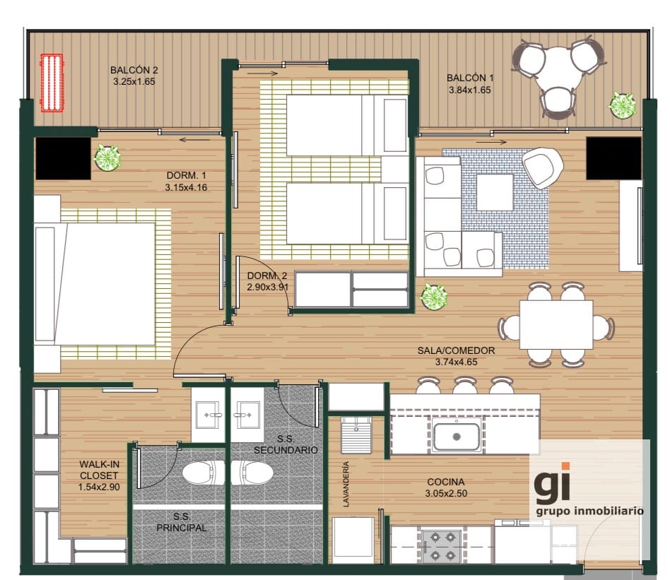 Apartamento 2 dormitorios en venta en zona 10 con detalles especiales — Apartamento en Venta en Zona 10, Guatemala, Ciudad — foto 14 de 14