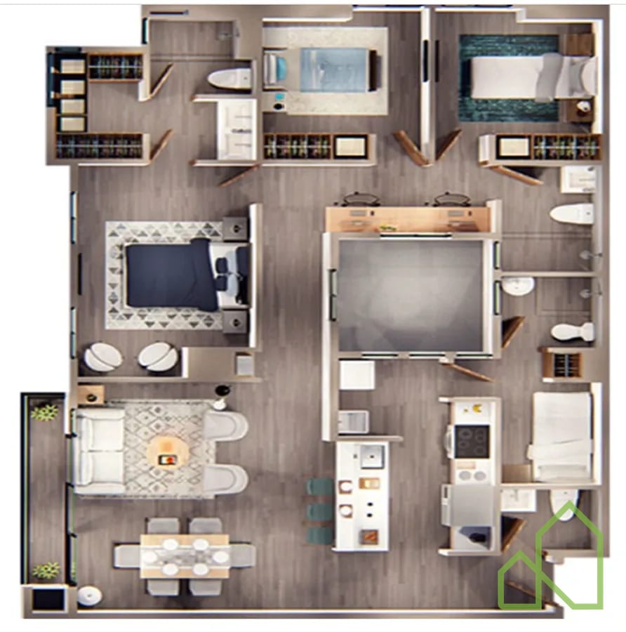 Apartamento en alquiler en Parque 15 — Apartamento en Alquiler en Zona 15, Guatemala, Ciudad — foto 8 de 8