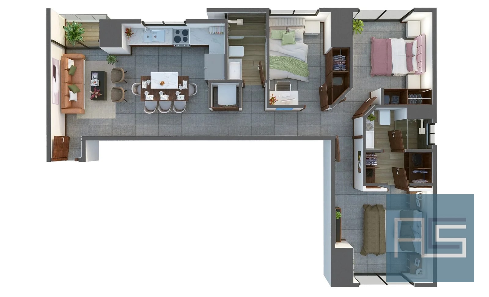 Moderno Apto para estrenar de 3 habitaciones en Vista Hermosa II, zona 15 - 1