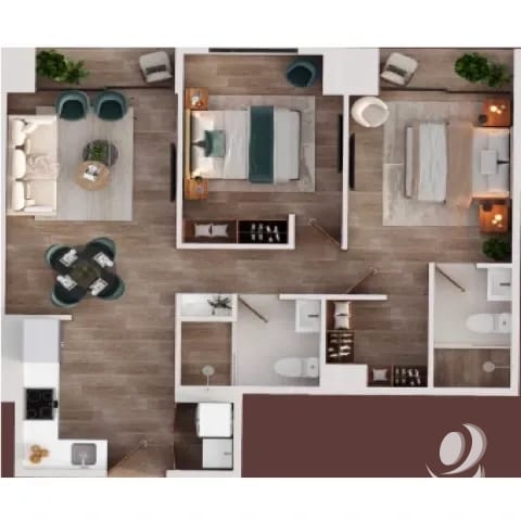 Apartamento de 2 Habitaciones en Preventa Zona 11 — Apartamento en Venta en Zona 11, Guatemala, Ciudad — foto 1 de 12