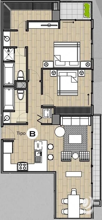 Apartamento nuevo de dos habitaciones en Muxbal en Venta — Apartamento en Venta en Santa Catarina Pinula, Guatemala, Ciudad — foto 1 de 7