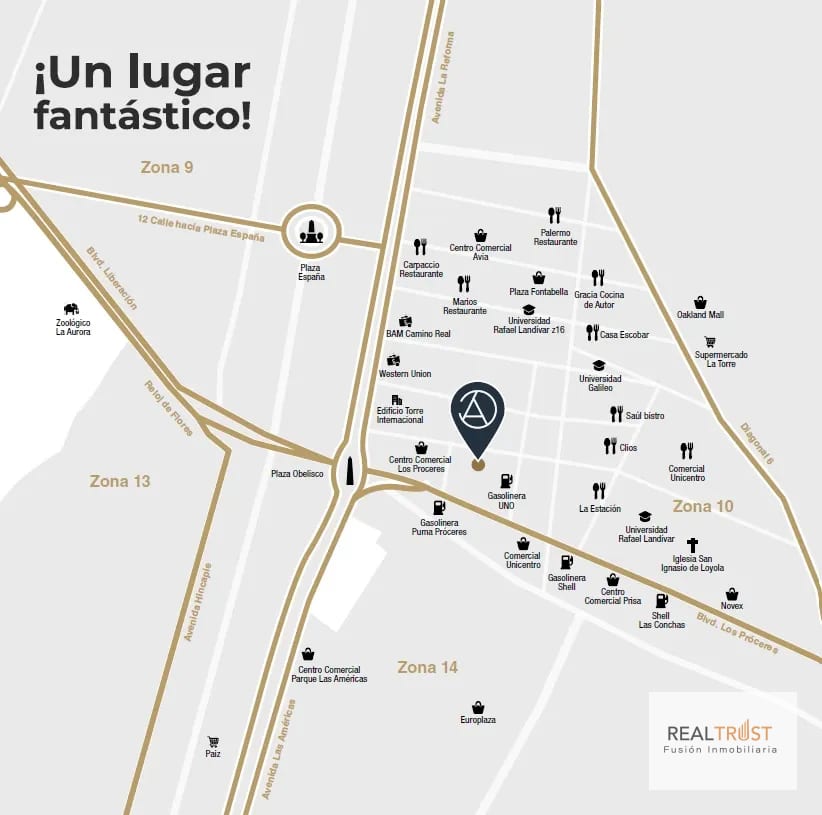 Apartamento en Venta Atarah zona 10 — Apartamento en Venta en Zona 10, Guatemala, Ciudad — foto 5 de 17