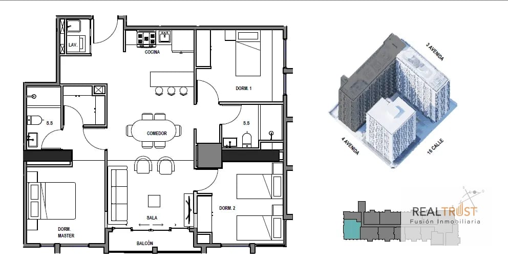 Apartamento en Venta Atarah zona 10 — Apartamento en Venta en Zona 10, Guatemala, Ciudad — foto 3 de 17
