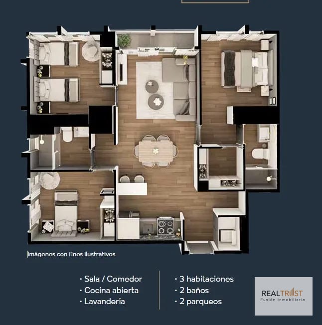 Apartamento en Venta Atarah zona 10 — Apartamento en Venta en Zona 10, Guatemala, Ciudad — foto 14 de 17