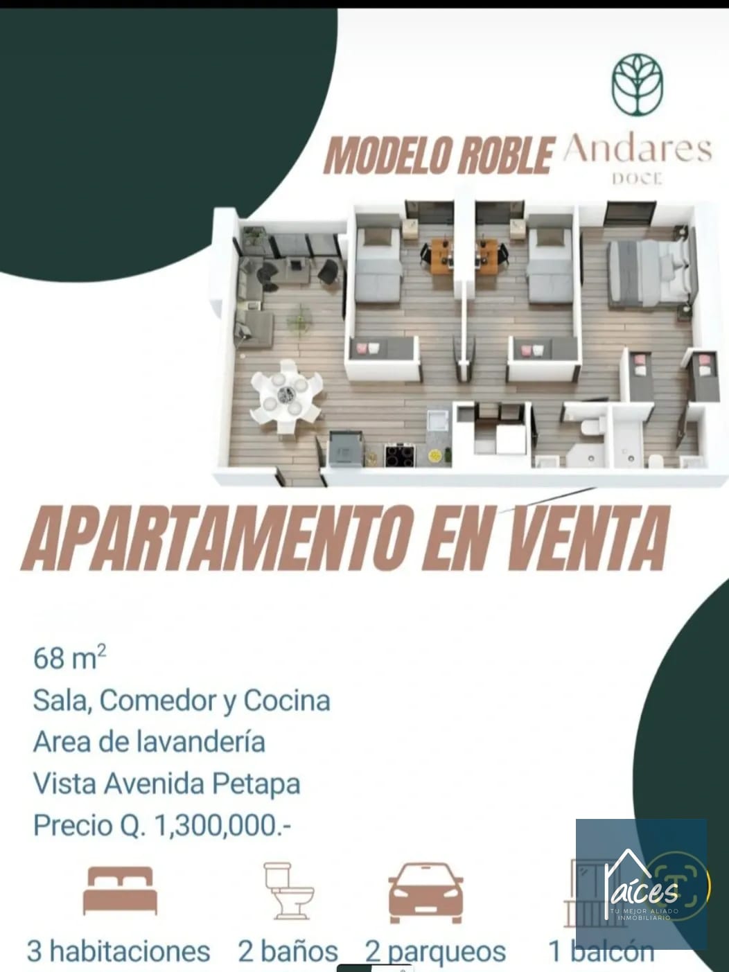 Apartamento en VENTA, Andares 12, zona 12 (D) — Apartamento en Venta en Avenida Petapa, Zona 12, Guatemala, Ciudad — foto 2 de 15
