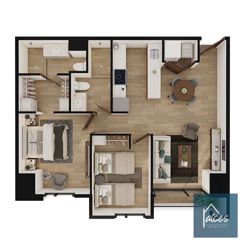 Apartamento en Renta ESSENZA Zona 13 (D) — Apartamento en Alquiler en Essenza, Zona 13, Guatemala, Ciudad — foto 5 de 14