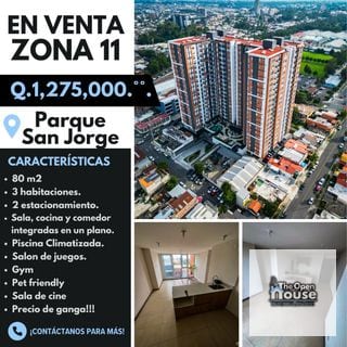 Apartamento en venta sobre el Periferico Parque San Jorge zona 11 — Apartamento en Alquiler en Parque San Jorge, Zona 11, Guatemala, Ciudad — miniatura 1 de 16