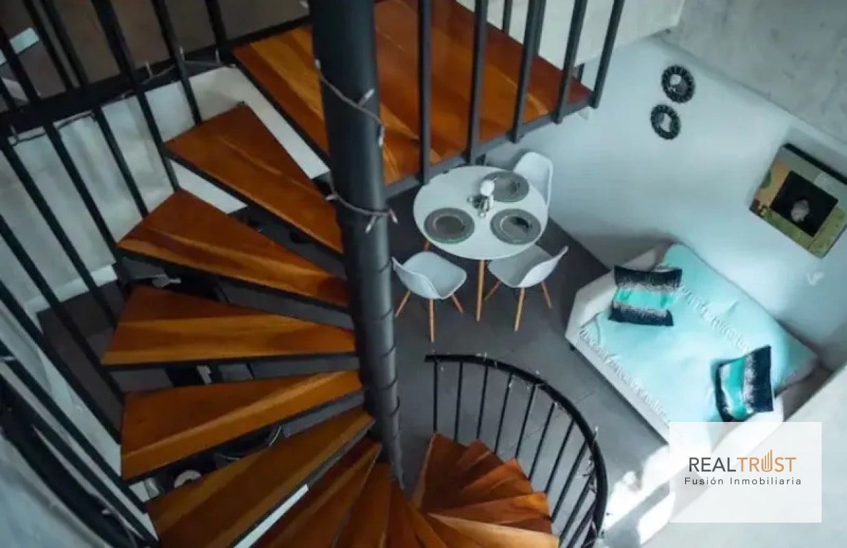 APARTAMENTO TIPO LOFT CON JARDÍN AMUEBLADO EN VENTA ZONA 10 - 3