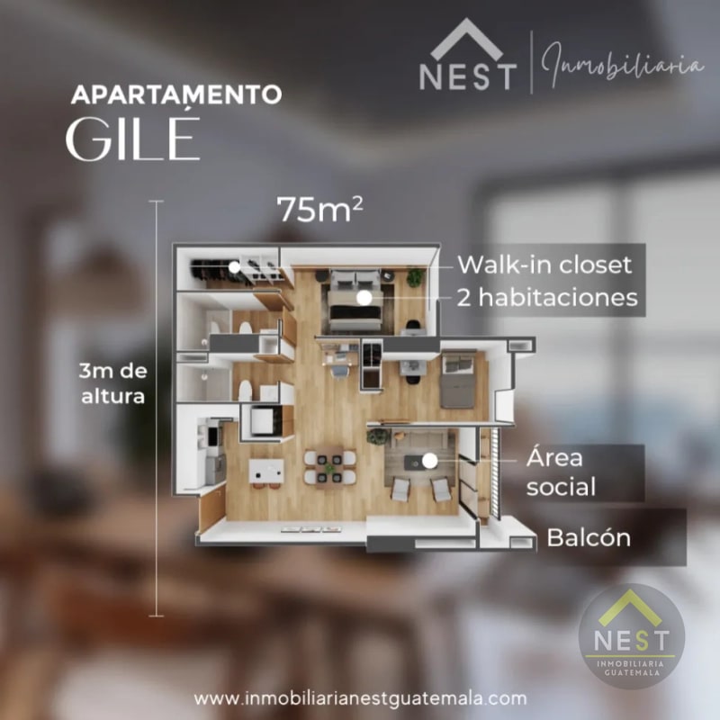 ZONA 11 - Edificio ENDORA | Apartamentos en PRE-VENTA de 2 habitaciones. ENGANCHE FRACCIONADO - 11