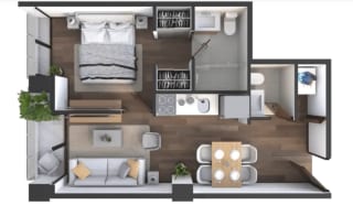APARTAMENTO EN VENTA EN ZONA 15, 1 HAB. 2 BAÑOS, VHII — Apartamento en Venta en Vista Hermosa II, Zona 15, Guatemala, Ciudad — miniatura 2 de 9