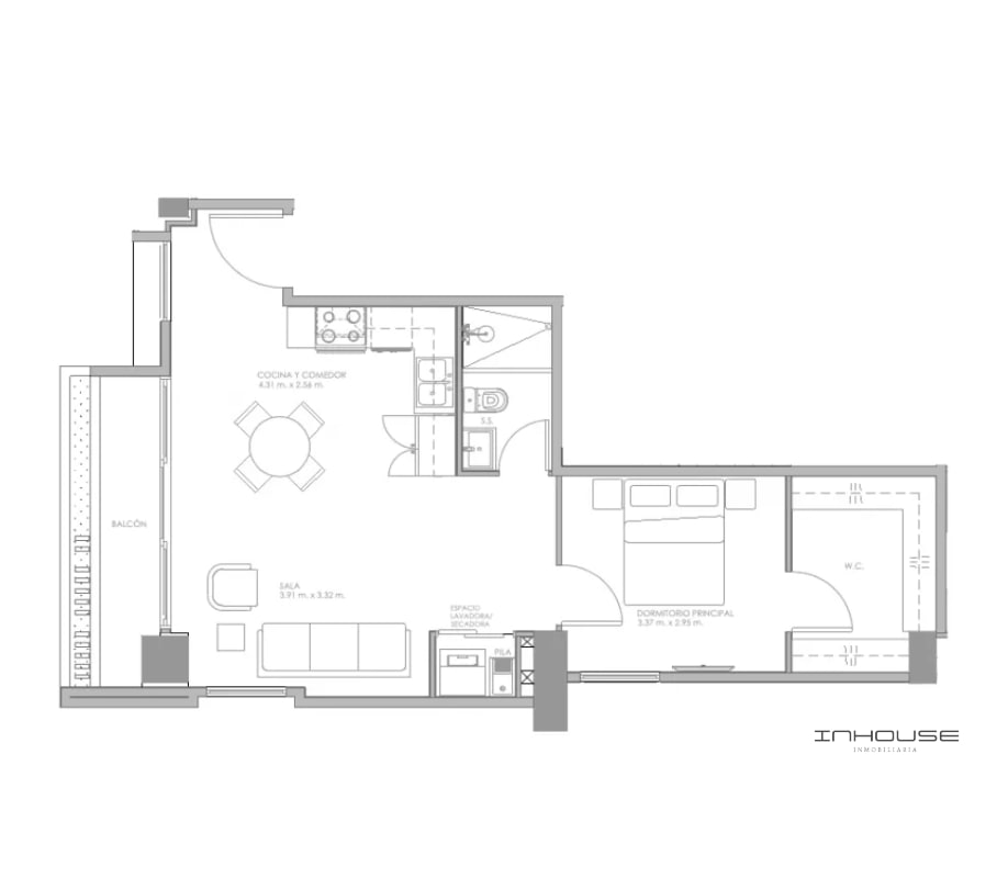 APARTAMENTO EN VENTA ZONA 15 VH1 EN PLANOS - 5