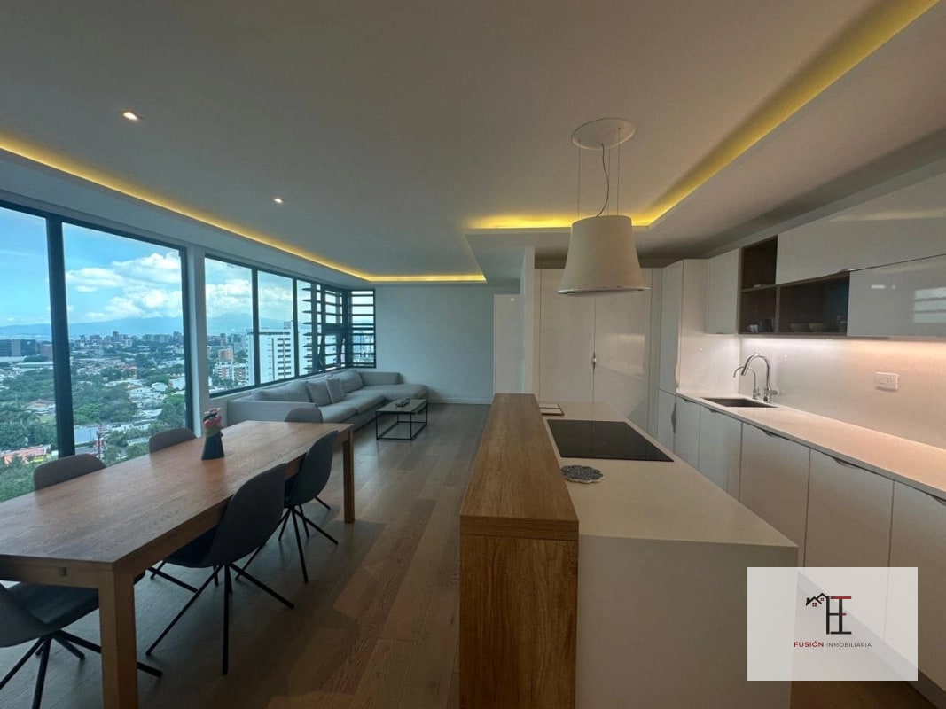 VENDO APARTAMENTO EN NIVEL 15 TOTALMENTE AMUEBLADO, AUTOMATIZADO Y MODERNO, EDIFICIO DE LIV ZONA 15 VH1 - 1