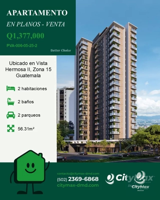 Apartamento en Planos en Venta en Zona 15 Vista Hermosa 2 - 1
