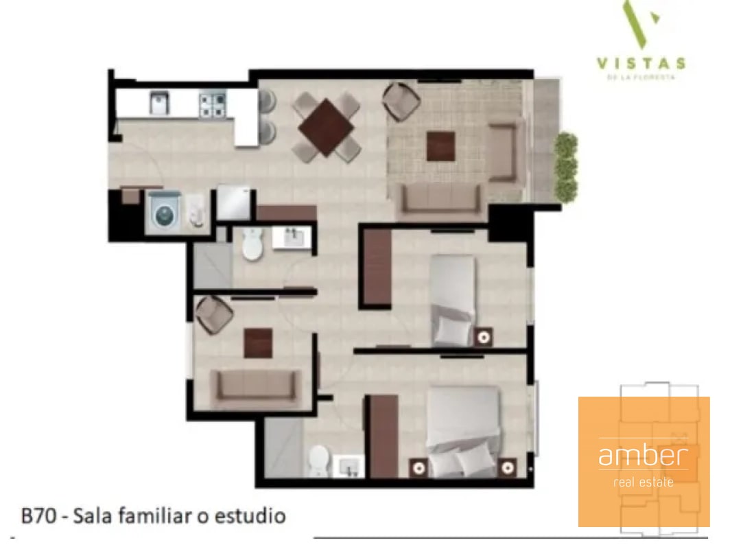 Apartamento en Vistas de la Floresta, El Naranjo - 2