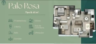 Apartamento en Venta para estrenar, ANDARES ZONA 12 — Apartamento en Venta en Andares Doce, Zona 12, Guatemala, Ciudad — miniatura 1 de 3
