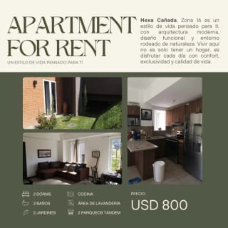 APARTAMENTO EN VENTA/RENTA | EXCLUSIVO HEXA, CAÑADA, Z.16 — Apartamento en Venta en Hexa Cañada 16, Zona 16, Guatemala, Ciudad — miniatura 1 de 2