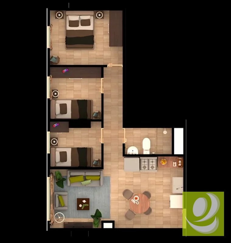 APARTAMENTO PARA ESTRENAR EN ZONA 11 – PROYECTO ELEVA ONCE - 4