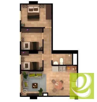 APARTAMENTO PARA ESTRENAR EN ZONA 11 – PROYECTO ELEVA ONCE — Apartamento en Venta en Zona 11, Guatemala, Ciudad — miniatura 4 de 10