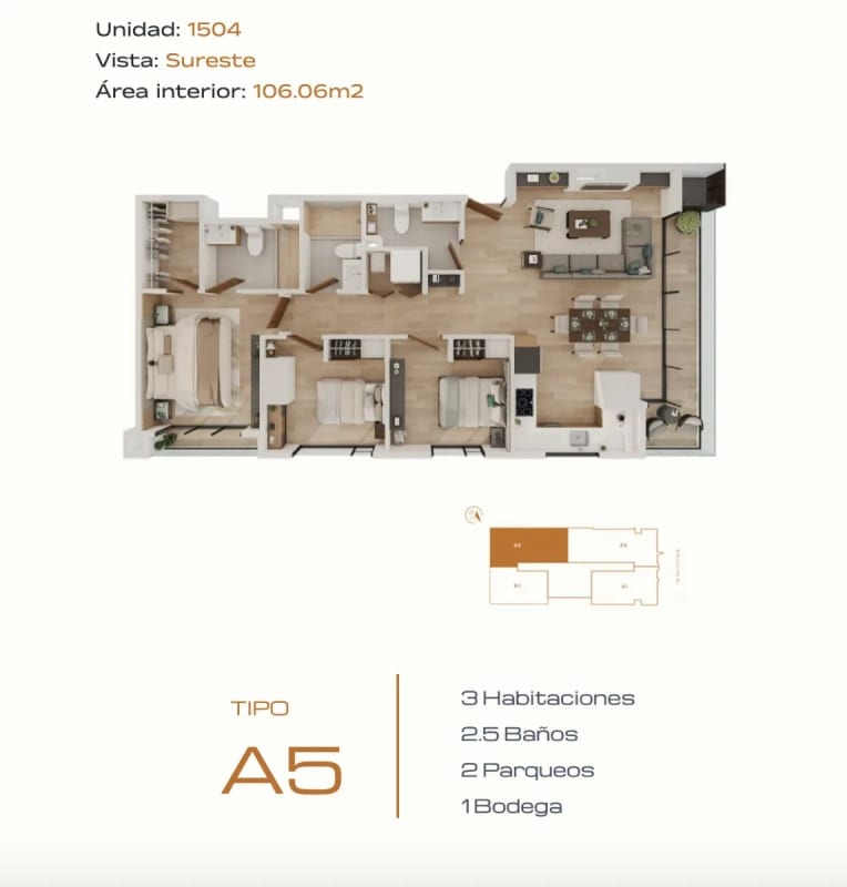 Ultima unidad en Venta en Hessen Zona 15 — Apartamento en Venta en Hessen Apartamentos, Zona 15, Guatemala, Ciudad — foto 9 de 14