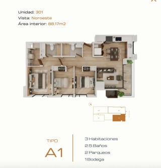 Ultima unidad en Venta en Hessen Zona 15 — Apartamento en Venta en Hessen Apartamentos, Zona 15, Guatemala, Ciudad — miniatura 7 de 14
