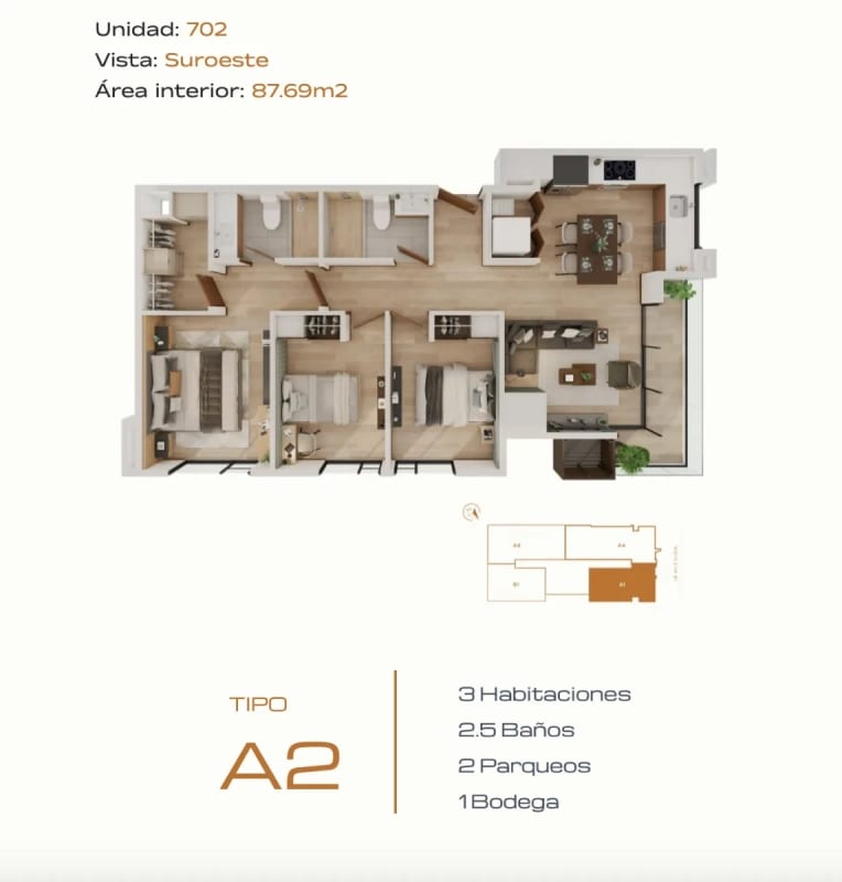 Ultima unidad en Venta en Hessen Zona 15 — Apartamento en Venta en Hessen Apartamentos, Zona 15, Guatemala, Ciudad — foto 4 de 14