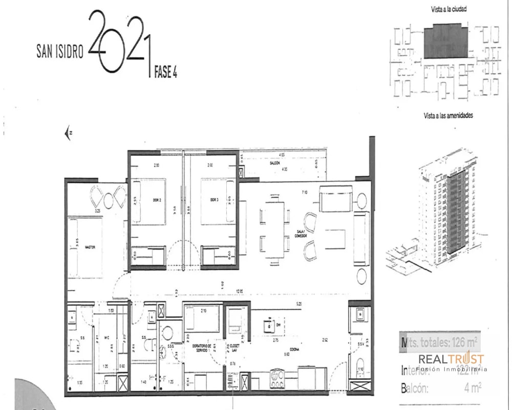 EN VENTA APARTAMENTO EN PLANOS SAN ISIDRO 2021, ENTREGA 2026 - 8