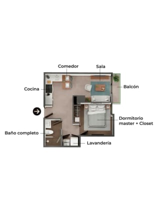 Apartamento De 1 Habitación En Pre Venta Oakland Zona 10, Entrega 2028 — Apartamento en Venta en Zona 10, Guatemala, Ciudad — miniatura 4 de 4