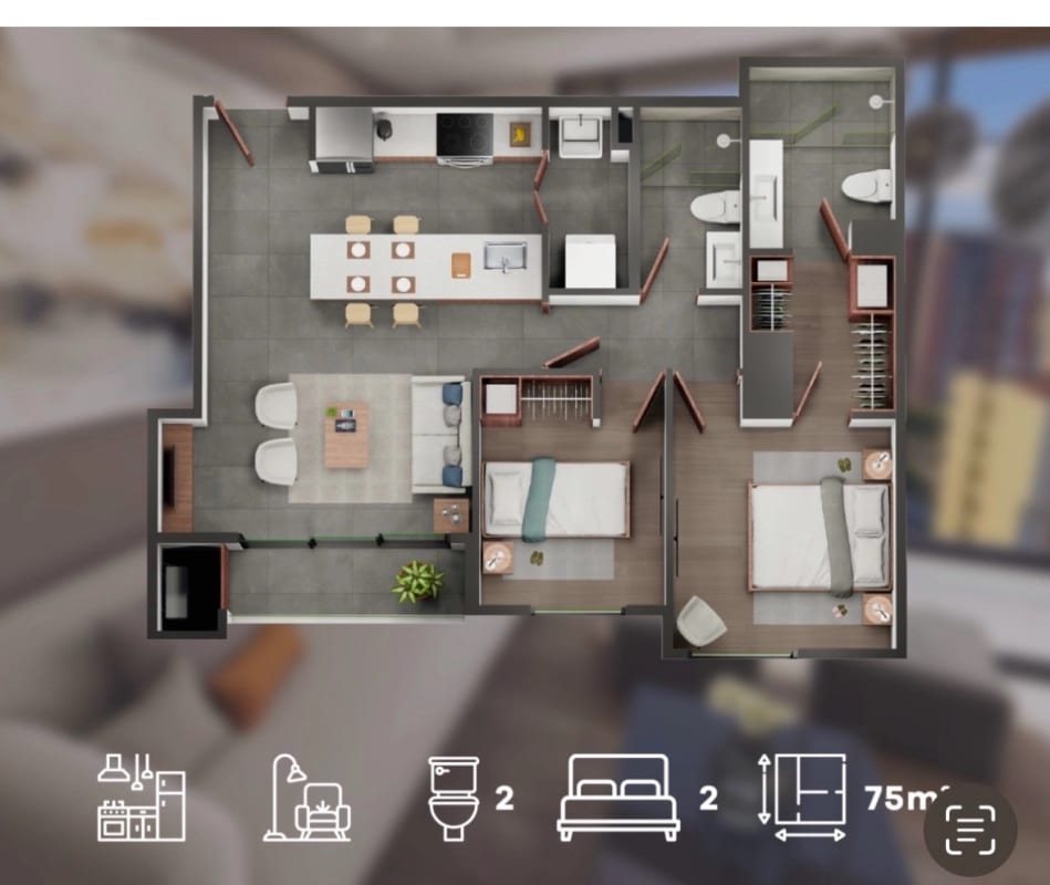 Venta Apartamento Zona 14 Amueblado — Apartamento en Venta en Zona 14, Guatemala, Ciudad — foto 17 de 17
