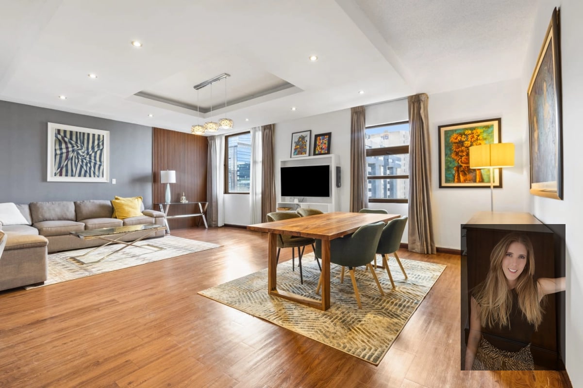 Apartamento amueblado en renta en zona 10 - 2