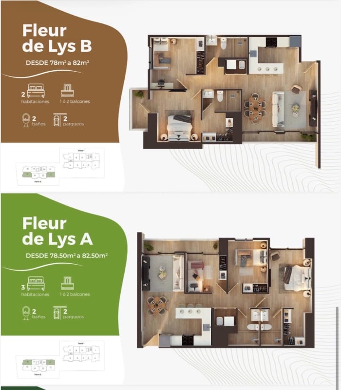 Apartamentos en venta en Edificio nuevo Vie Américas! En planos, para entrega 2027! — Apartamento en Venta en Zona 14, Guatemala, Ciudad — foto 3 de 8