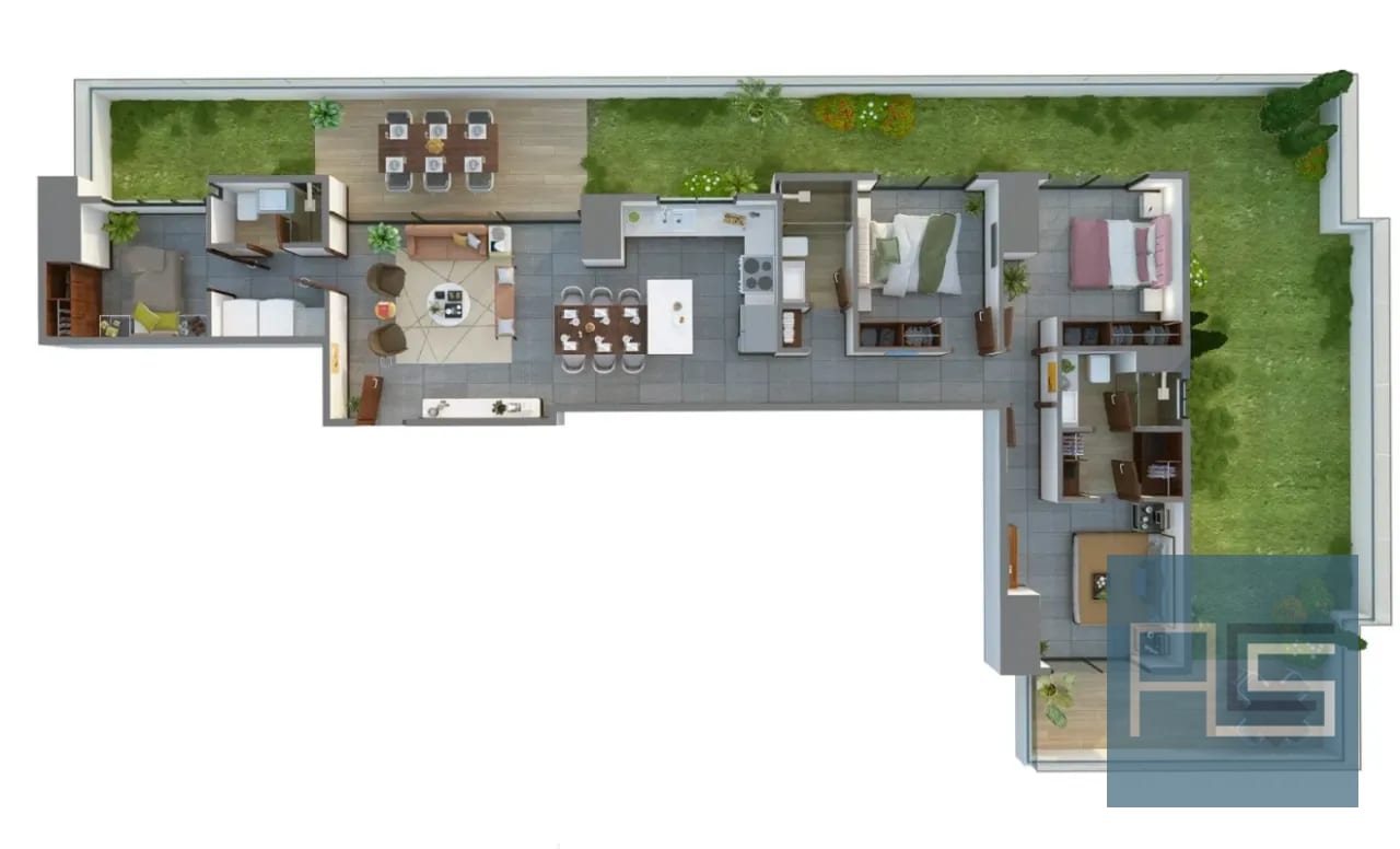 *Moderno Apto para estrenar en Alquiler de 3 habitaciones con jardín y dorm de servicio en Vista Hermosa II, zona 15* — Apartamento en Alquiler en Arles, Zona 15, Guatemala, Ciudad — foto 1 de 17