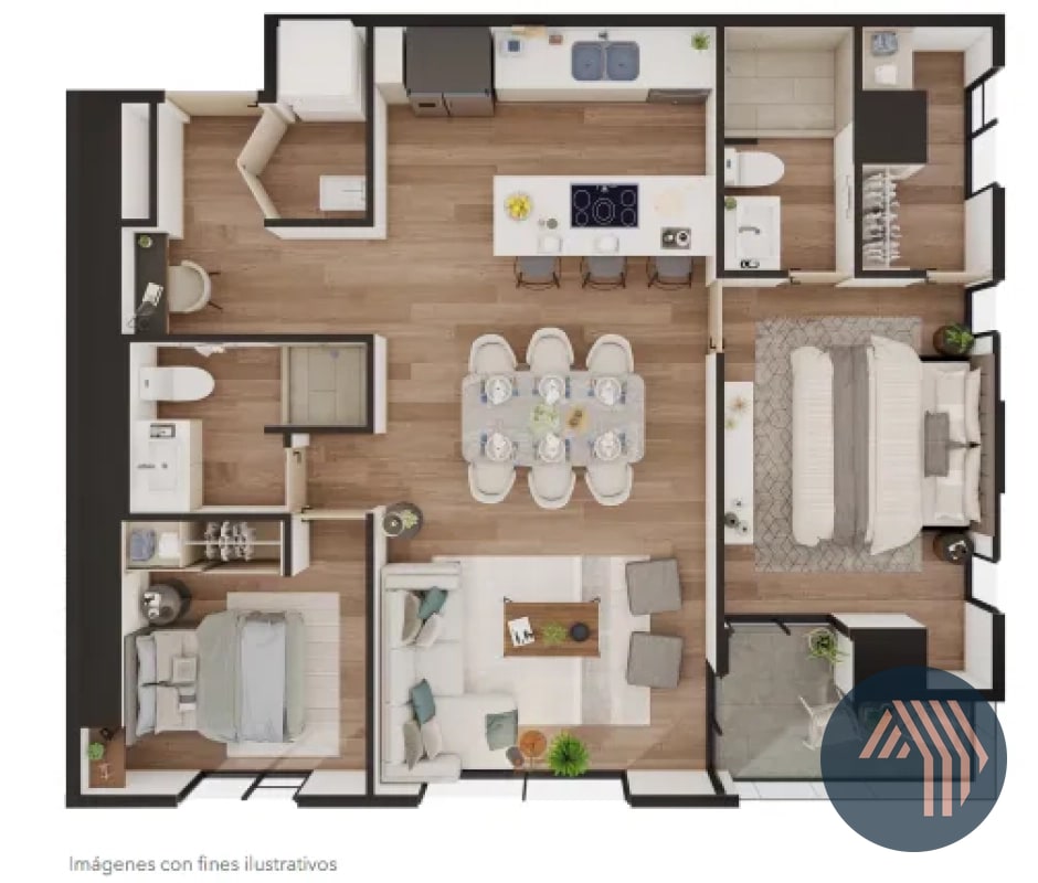 VENTA DE APARTAMENTOS PARA ESTRENAR - TOMUS, ZONA 15 - 6