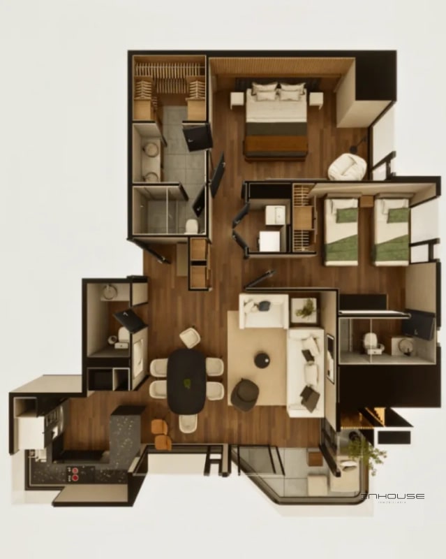 APARTAMENTO EN VENTA ZONA 14 EN PLANOS - 2