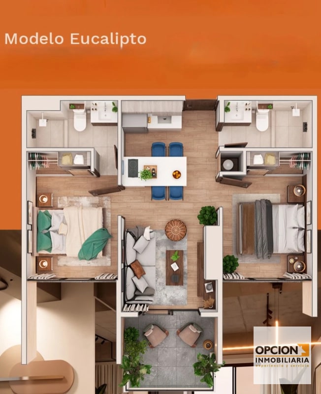 VENDO APARTAMENTO INARA CUATRO NORTE Z.4 - 15