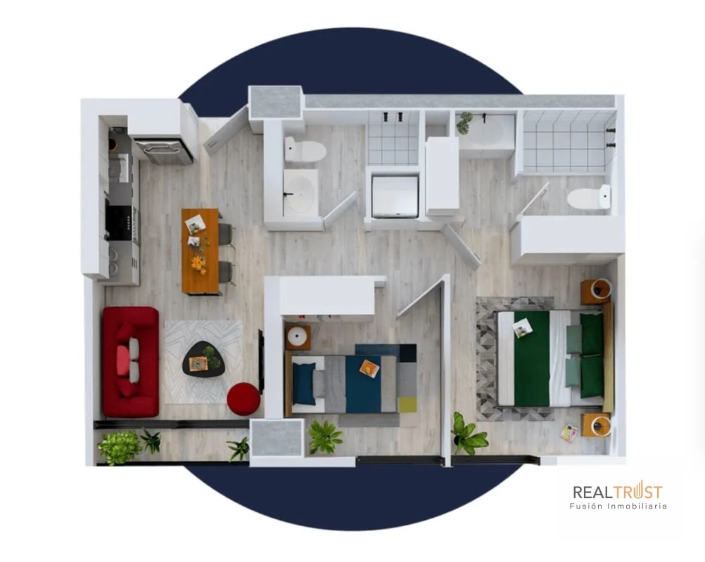 Venta de Apartamento Amueblado en N Américas z13, Ideal para AIRBNB - 2