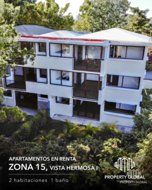 Apartamento 2 dormitorios en renta en zona 15 Vista Hermosa I - 1