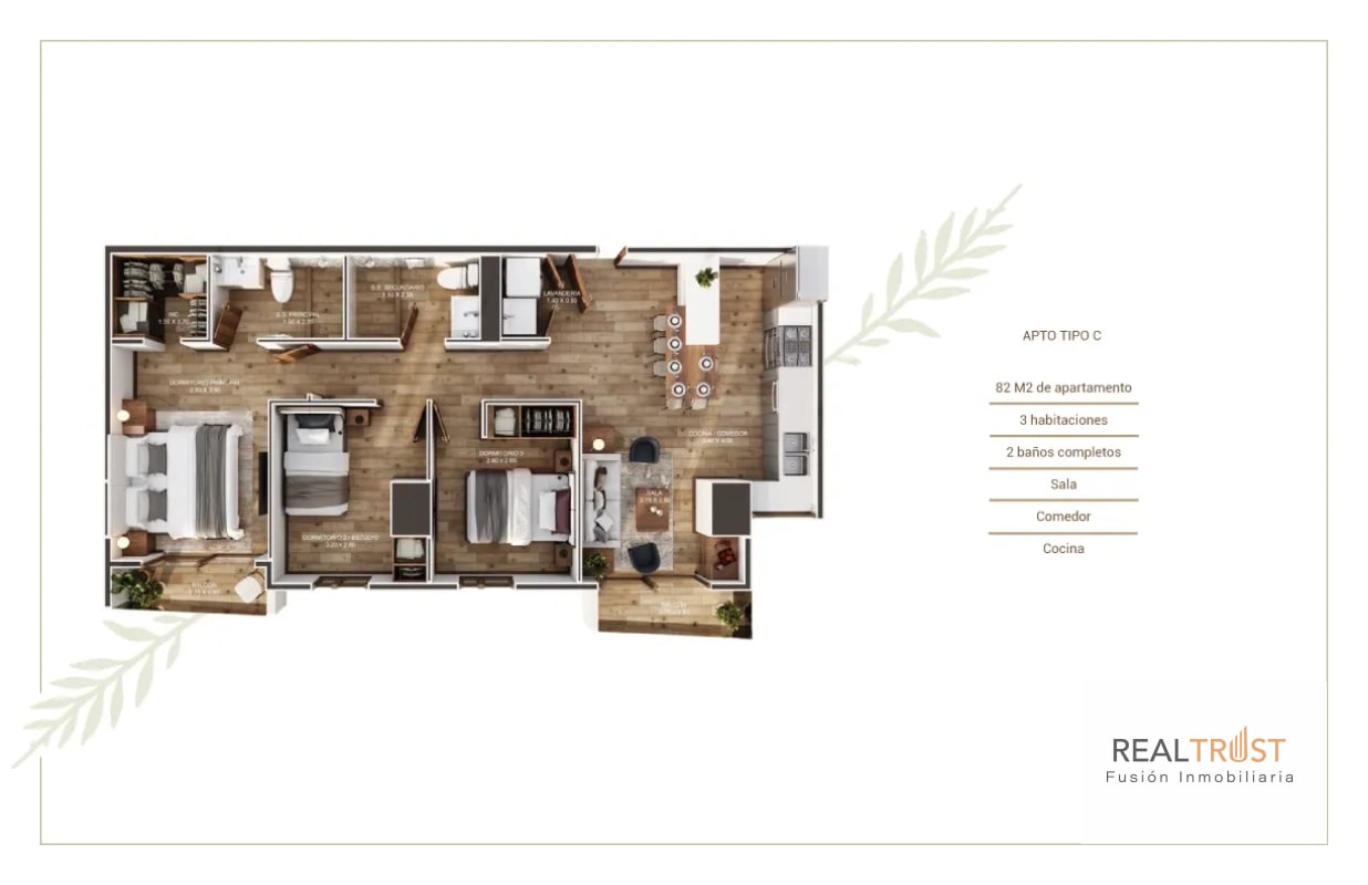 Apartamento en venta edificio Abitare Americas - 1