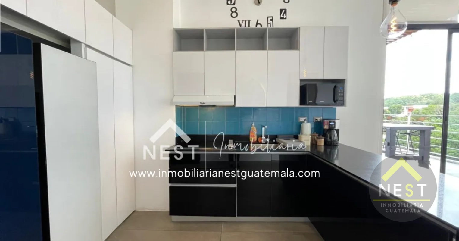 Penthouse amueblado con acabados de lujo y una terraza única, en Renta | SHIFT CAYALÁ - Zona 16 - 14