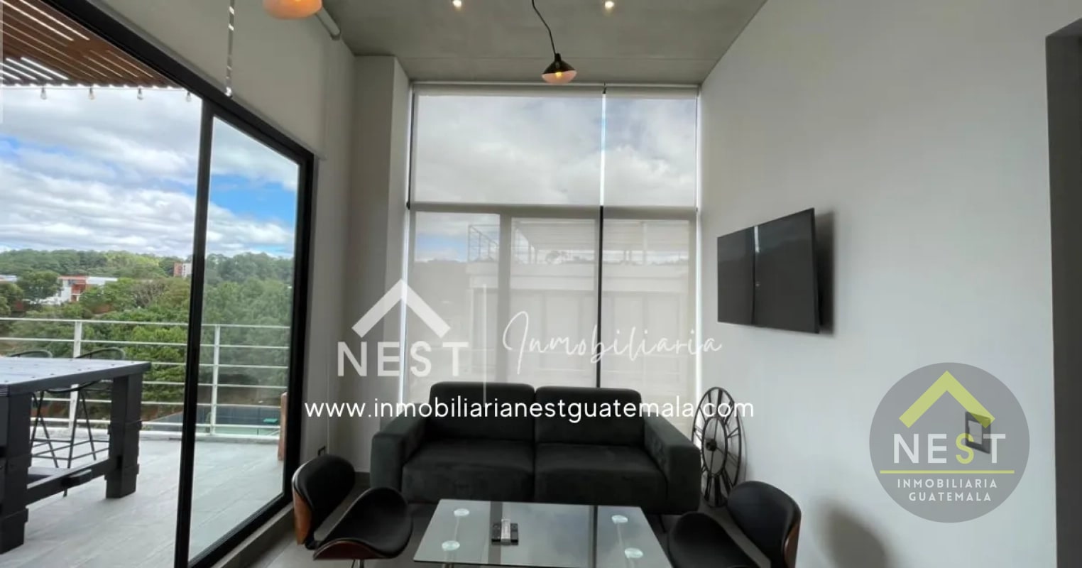 Penthouse amueblado con acabados de lujo y una terraza única, en Renta | SHIFT CAYALÁ - Zona 16 - 12