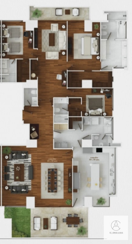 Apartamento en renta en zona 14. Disponible 15 abril - 4
