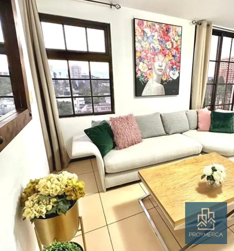 Apartamento amueblado en alquiler, Edificio Madeleine, Zona 10 - 1