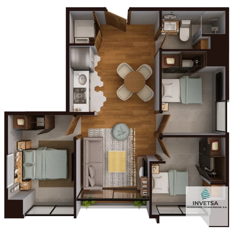 APARTAMENTO AMUEBLADO ZONA 2, CIUDAD NUEVA - 10