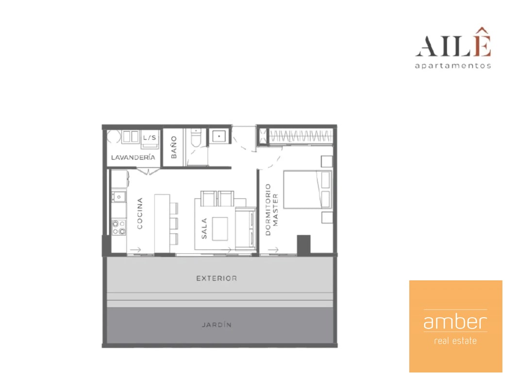 Apartamento amueblado en Ailé, zona 13 - 2
