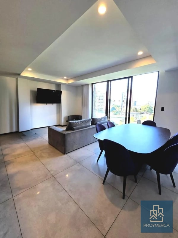 Apartamento semi amueblado en alquiler, Reserva 5ta Avenida, Zona 14 - 16