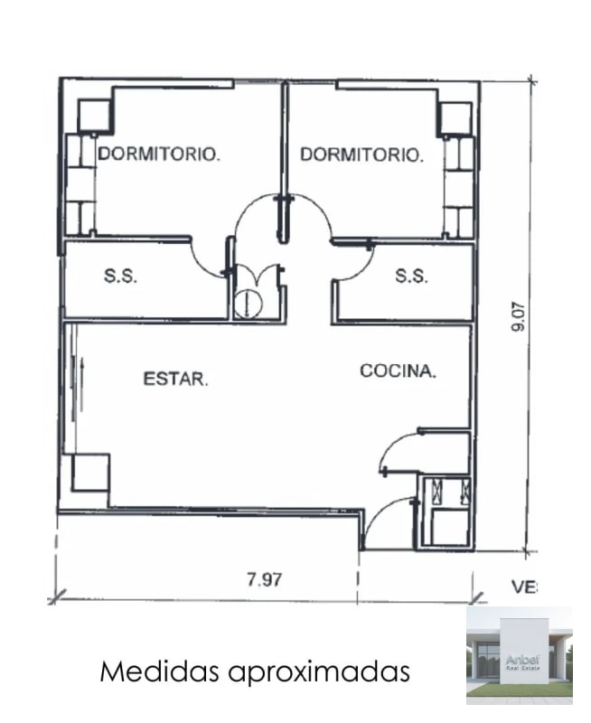 Venta Apartamento 2 Dormitorios VH2 Zona 15 - 2