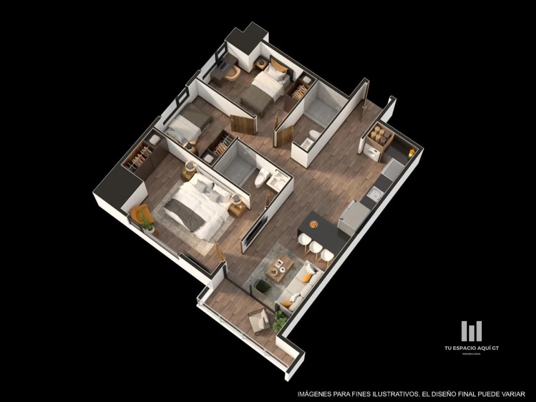 Preventa Exclusiva en Zona 11 Apartamentos en Planos - 2