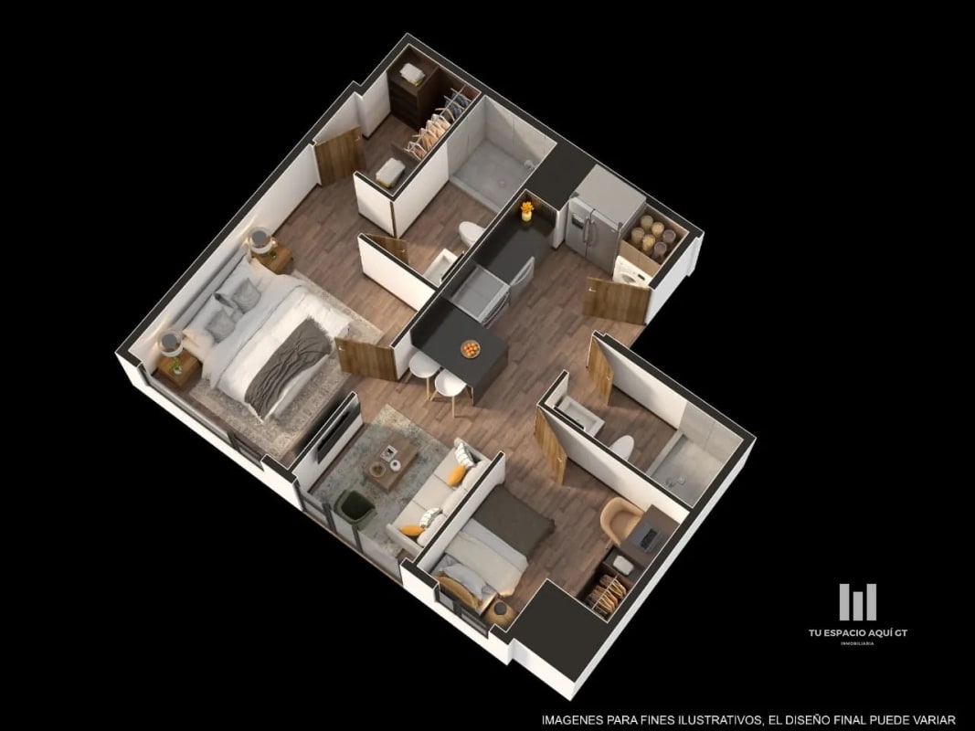 Preventa Exclusiva en Zona 11 Apartamentos en Planos - 3